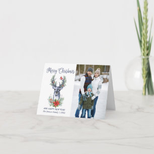Oh Deer What a year Merry Christmas 2 PHOTO Card