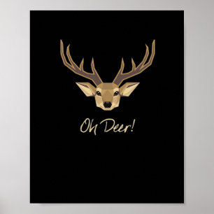 Oh Deer Whimsical Artistic Expression  Poster
