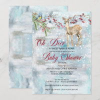 Oh Deer Woodland Animals Baby Shower by Mail
