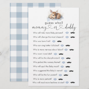 Oh Deer Woodland Winter Baby Show "Guess Who" Game