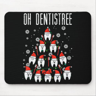 Oh Dentistree Christmas Tree Teeth Dentistry Denta Mouse Mat