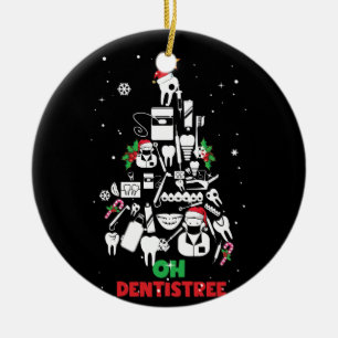 Oh Dentistree Dentist Dental Teeth Christmas Tree Ceramic Tree Decoration