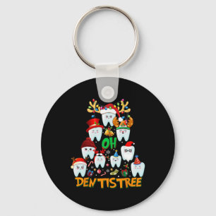Oh Dentistree Fun Christmas Tree Dental Hygiene Xm Key Ring