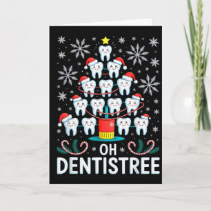 Oh Dentistree - Funny Christmas Tree Dental Hygien Card