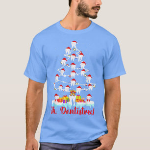 Oh Dentistree Funny Christmas Tree Dental Hygiene  T-Shirt