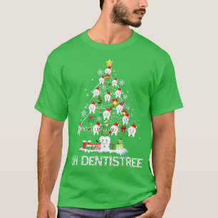 Oh Dentistree Funny Christmas Tree Dental Hygiene  T-Shirt