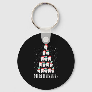 Oh Dentistree Funny Dental Surgeon Xmas Dentistry Key Ring