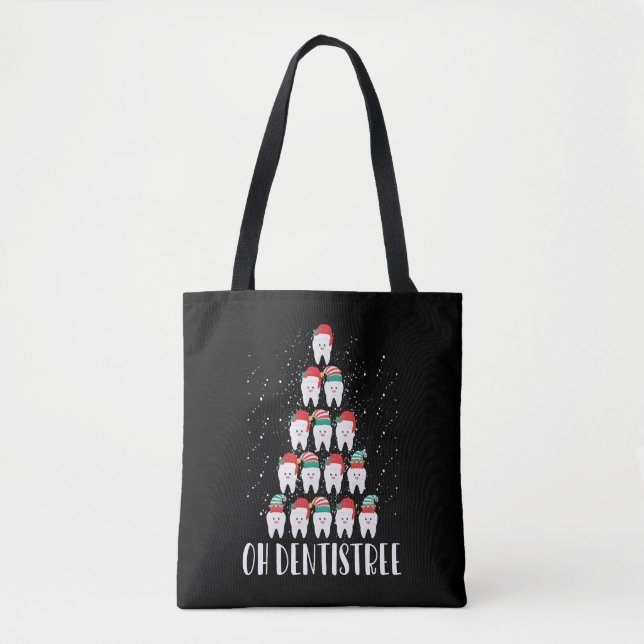 Oh Dentistree Funny Dental Surgeon Xmas Dentistry Tote Bag (Front)