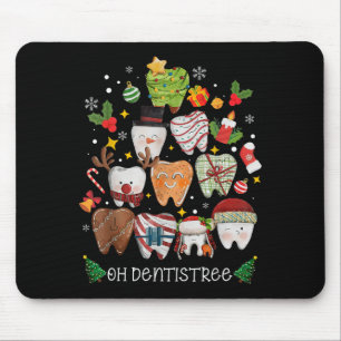 Oh Dentistree Merry Christmas Dental Funny Teeth T Mouse Mat