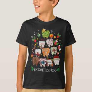 Oh Dentistree Merry Christmas Dental Funny Teeth T T-Shirt