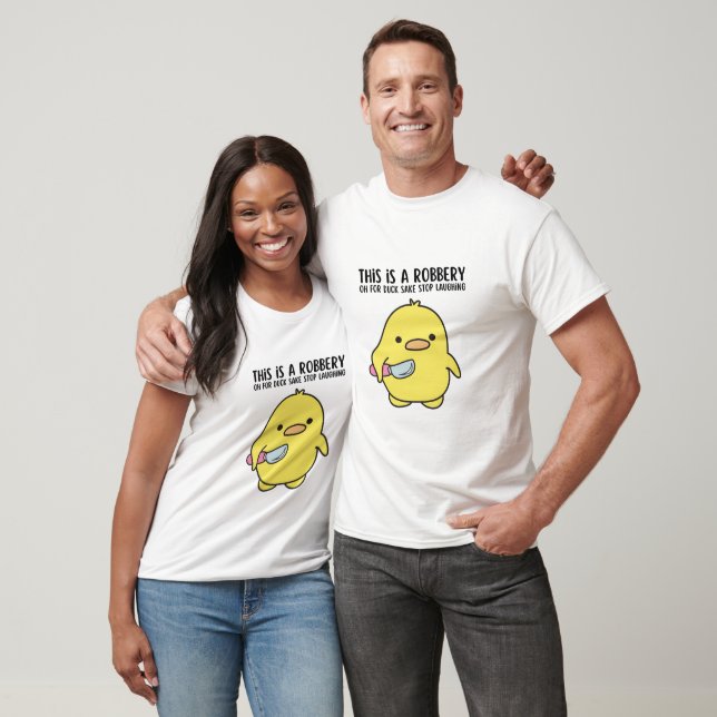 Oh For Duck Sake Stop Laughing Funny Angry Duck T-Shirt (Unisex)