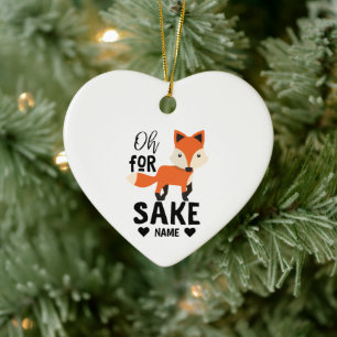 Oh For Fox Sake Ceramic Tree Decoration