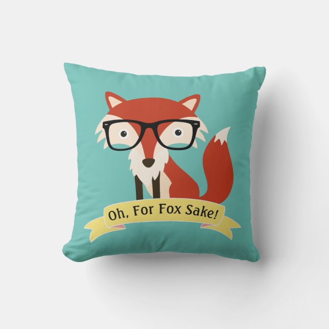 Oh! For Fox Sake Cushion (Front)