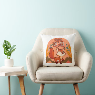Oh For Fox Sake Cute and Funny Fox Cushion