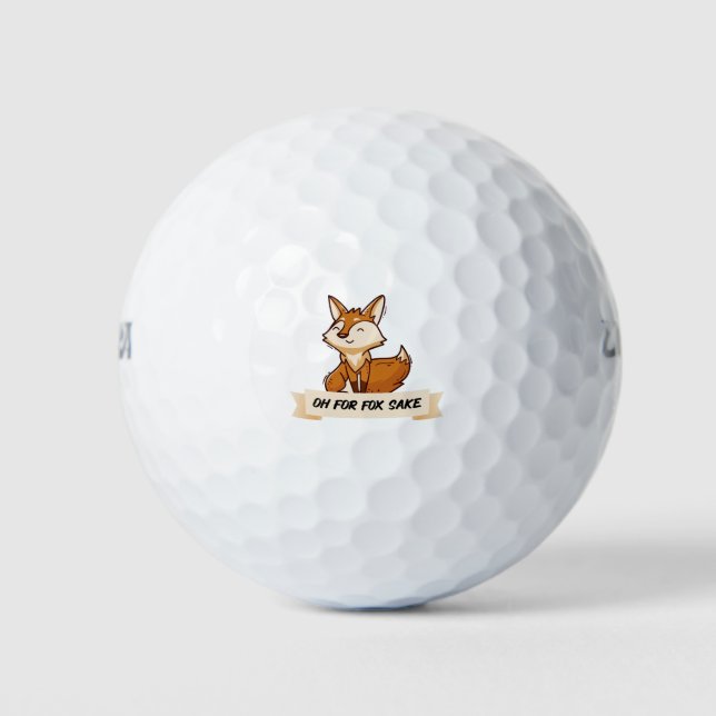 Oh for fox sake golf balls (Front)