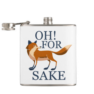 Oh for fox sake hip flask