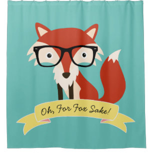 Oh! For Fox Sake Shower Curtain