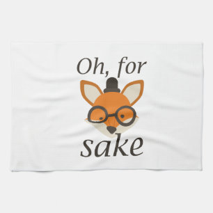 Oh, For Fox Sake Tea Towel