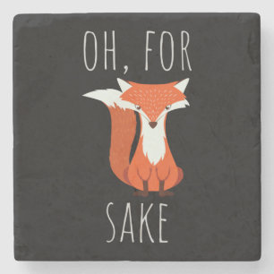 Oh for sake fox stone coaster