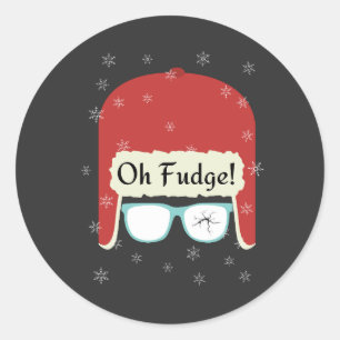 oh fudge T-Shirt Classic Round Sticker