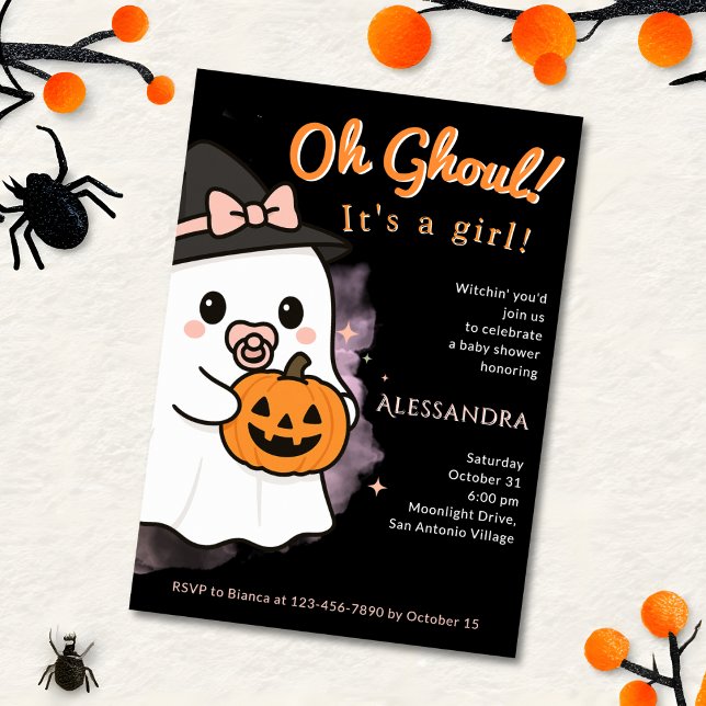 Oh Ghoul Baby Shower Invitation (Creator Uploaded)