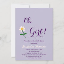 Oh Girl! Cute Daisy Baby Girl Shower
