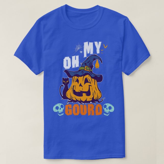 Oh Gourd, Halloween Pumpkin  T-Shirt (Design Front)