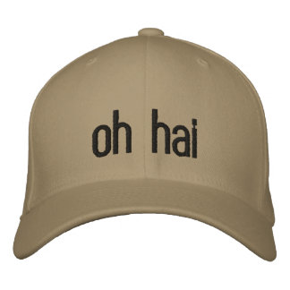 oh hai embroidered hat
