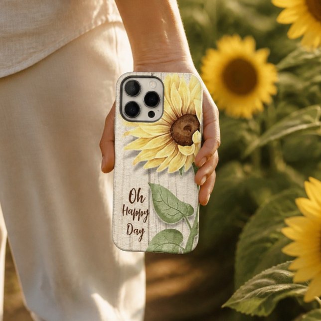 Oh Happy Day Sunflower iPhone Case (Creator Uploaded)