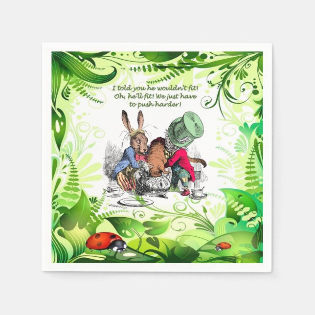 Oh, He'll Fit! 1 Napkin (Front)