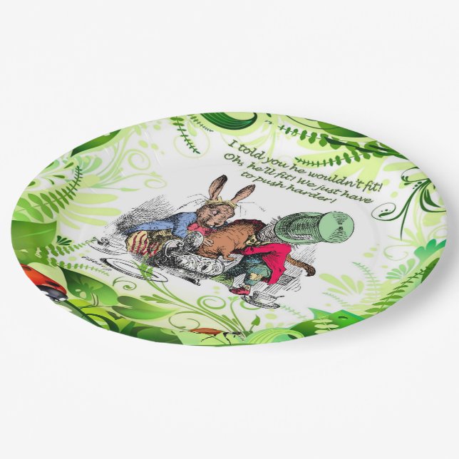 Oh, He'll Fit! 1 Paper Plate (Angled)