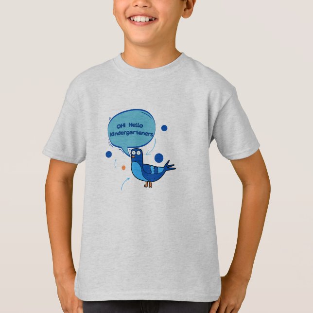 Oh Hello Kindergarteners Pigeon Back To School Kid T-Shirt (Front)