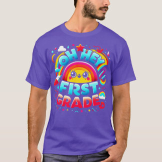 Oh Hey First Grade Teacher Kids First Day Of Schoo T-Shirt