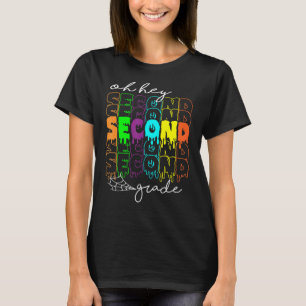 Oh Hey Second Grade Teachers Student Halloween Cos T-Shirt