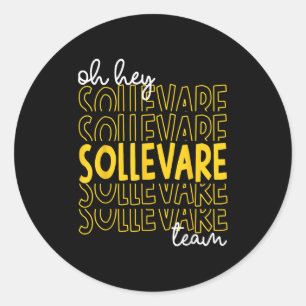 Oh Hey Sollevare Team House Of Uplifting Rca Schoo Classic Round Sticker