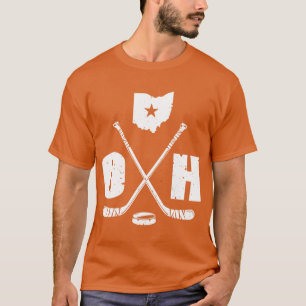 OH Hockey Ohio State Ice Hockey Image Fan Gift T-Shirt
