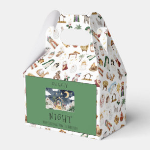 Oh Holy Night African American Nativity Christmas Favour Box