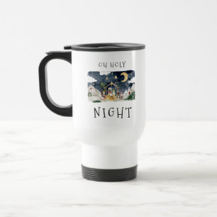 Oh Holy Night African American Nativity Christmas Travel Mug