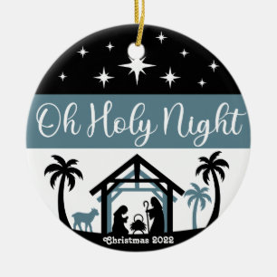 Oh Holy Night Ceramic Tree Decoration
