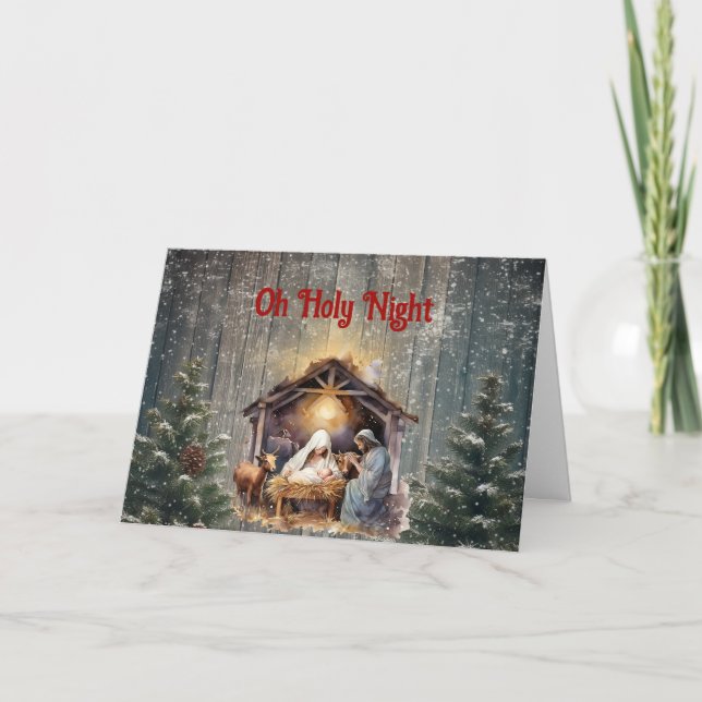 Oh Holy Night Cherishing the Nativity Christmas An Announcement (Front)