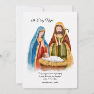 Oh Holy Night Christmas Card
