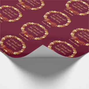 Oh Holy Night Lyrics Design Wrapping Paper