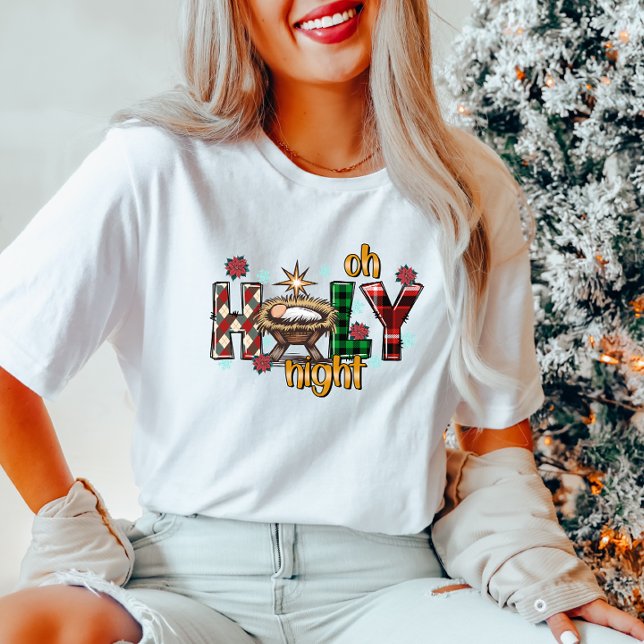 Oh Holy Night Nativity Scene T-Shirt (Creator Uploaded)