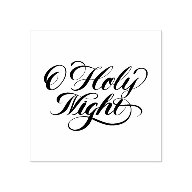 Oh Holy Night Rubber Stamp (Imprint)