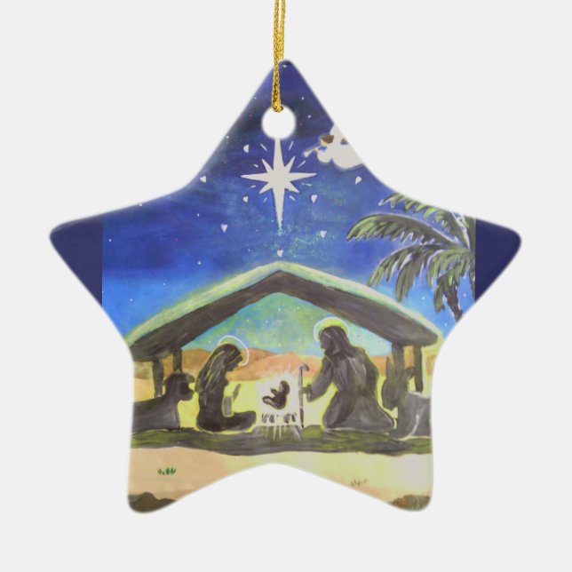 Oh! Holy Night Star Ornament (Front)