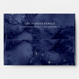 Oh Holy Night   Stars at Christmas Dark Blue Envelope