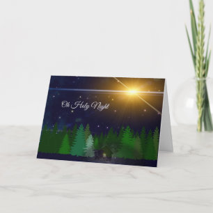 Oh Holy Night - The Christmas Story on a Holiday Card