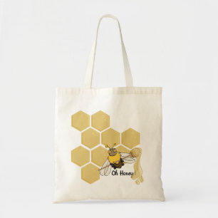 Oh Honey! Cartoon Bee Tote Bag