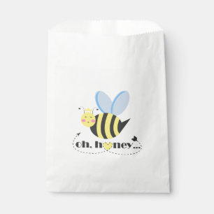 Oh Honey Valentines queen Bee character with tiara Favour Bags