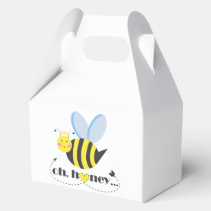 Oh Honey Valentines queen Bee character with tiara Favour Box